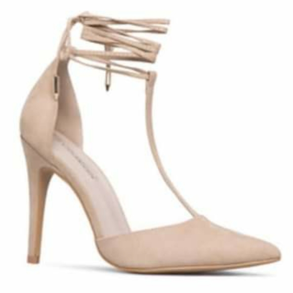 T-Strap Stillettos Faux Suede - Picture 2 of 4